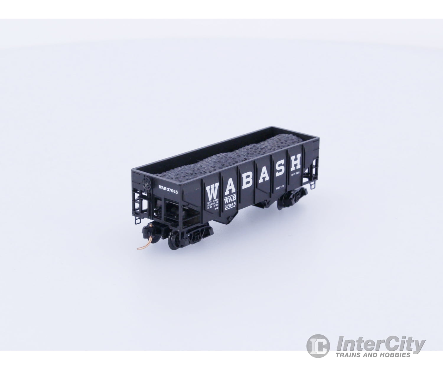 Micro Trains 08500010 N 33’ Twin Bay Hopper w/Coal Load Wabash Railroad (WAB) 37065 Freight Cars