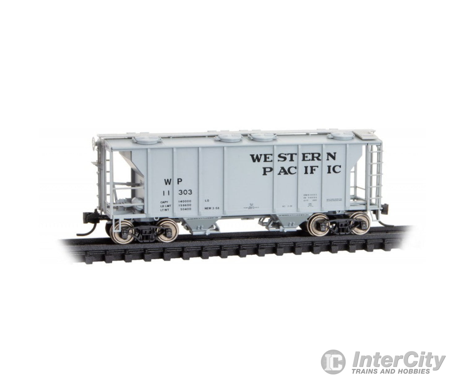 Micro Trains 09500022 Micro-Trains Western Pacific Covered Hopper N Scale Freight Car Train Cars