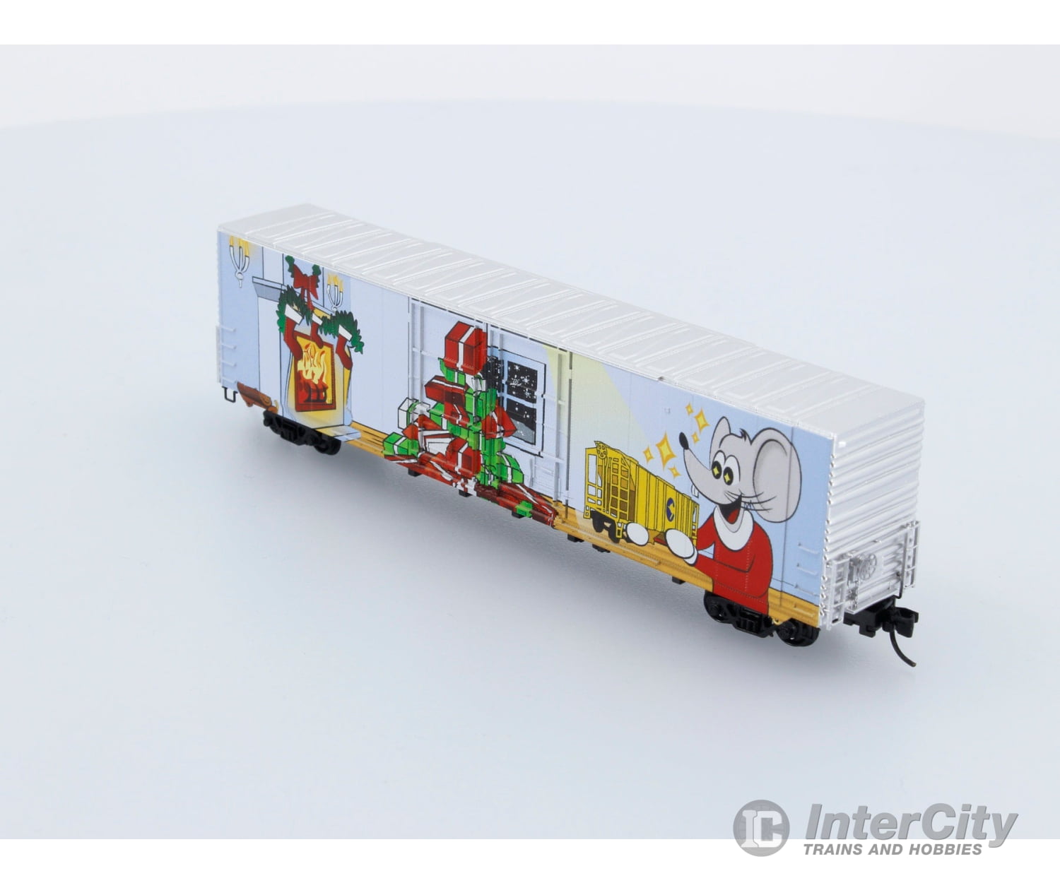 Micro Trains 102 00 160 Mouse Christmas 2021 Car 60’ Box Double Plug Doors Freight Cars