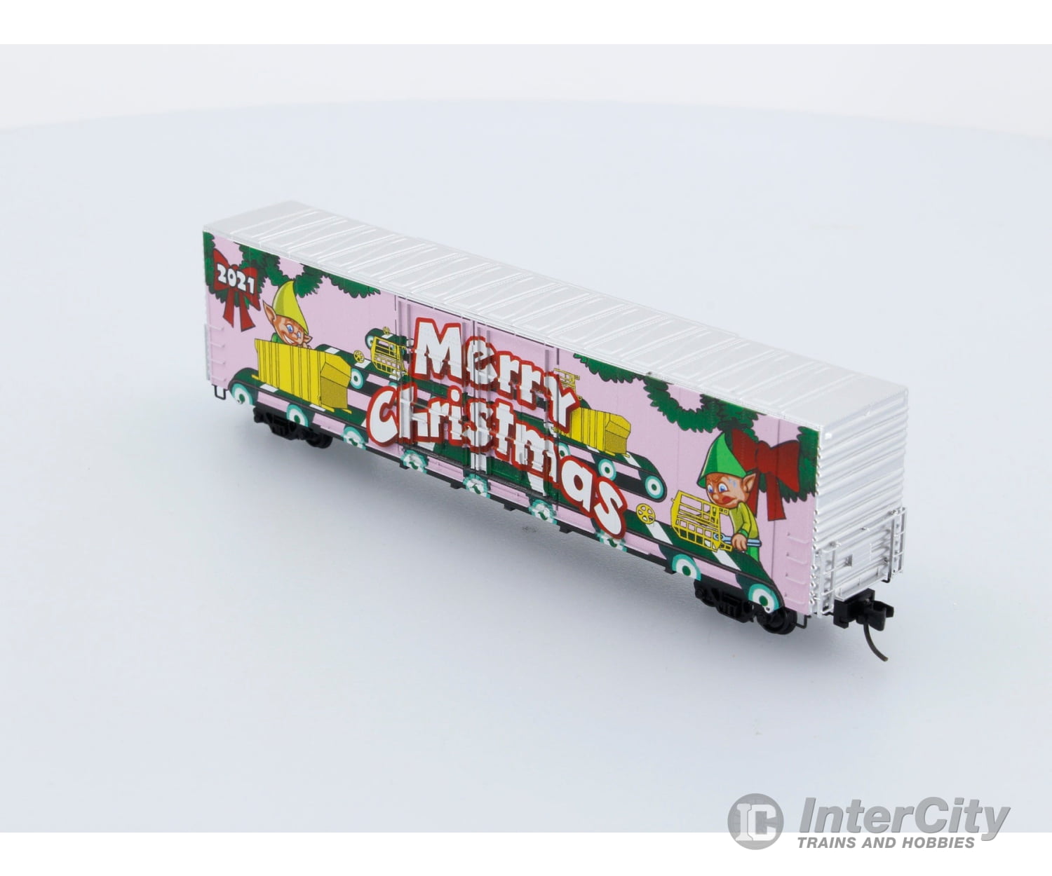 Micro Trains 102 00 160 Mouse Christmas 2021 Car 60’ Box Double Plug Doors Freight Cars