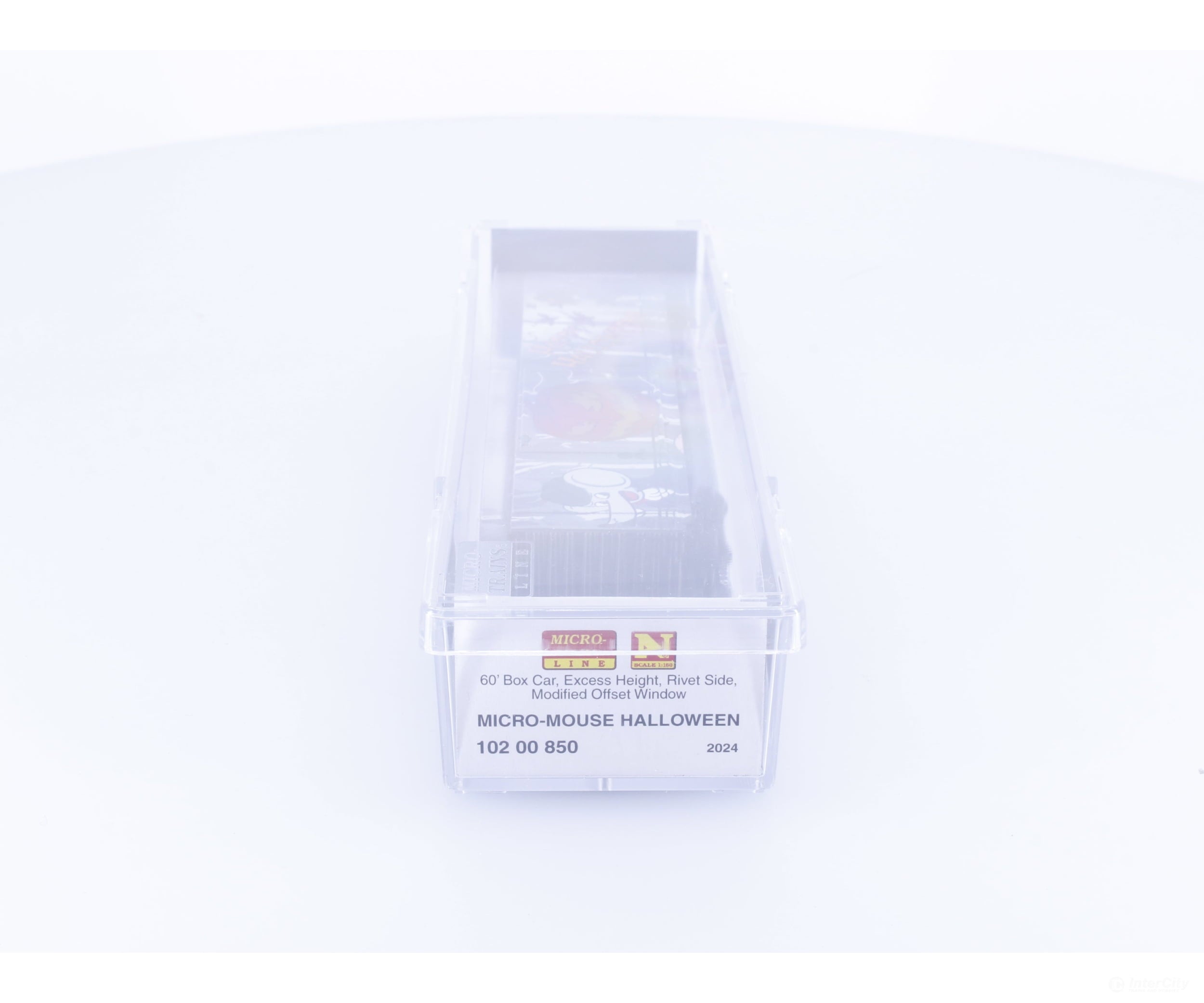Micro Trains 10200850 N 60’ Excess Height Rivet Side Modified Offset Window Boxcar Micro Mouse Halloween 2024 Freight