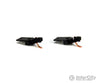 Micro Trains 102025 1017-2 Coupler - Assembled Black 2 Pair Couplers & Trucks