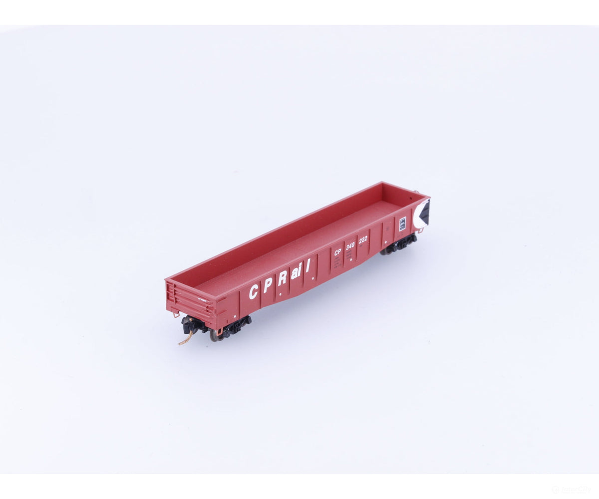 Micro Trains 105110 N 50’ Steel Side Fixed End Gondola Canadian Pacific (CP) 340222 (#1) - Freight Cars