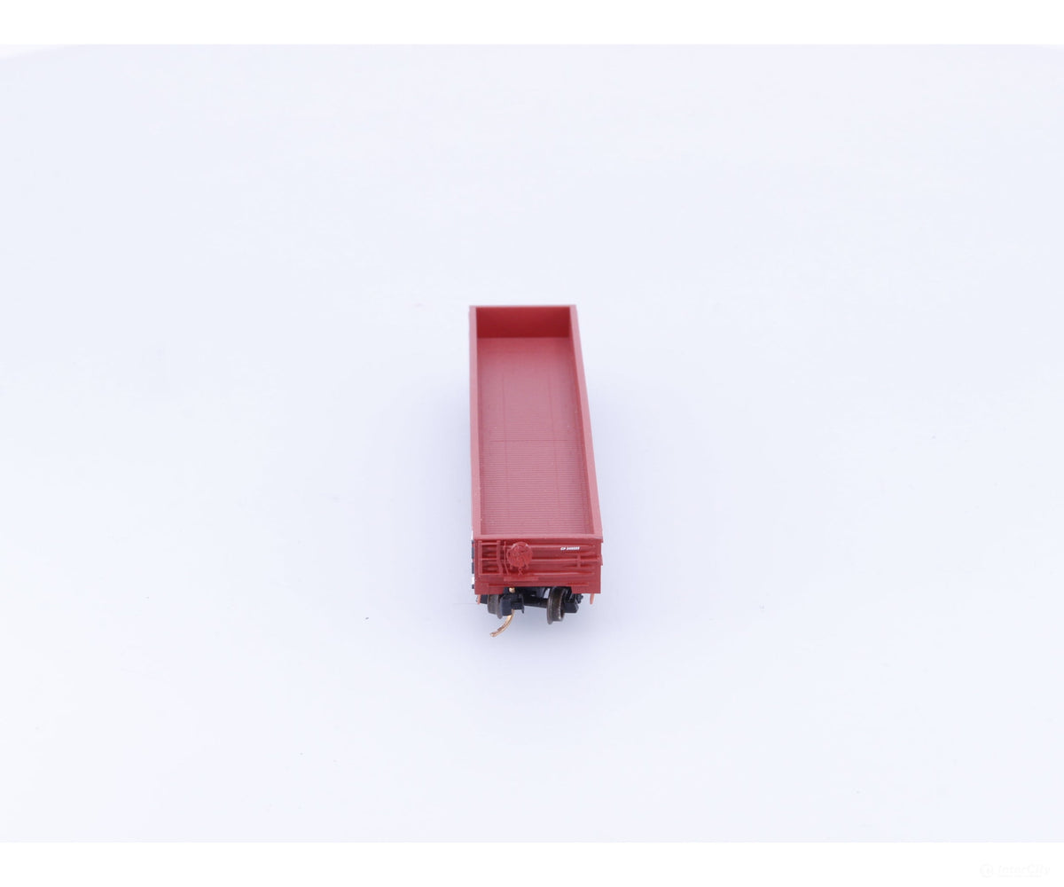 Micro Trains 105110 N 50’ Steel Side Fixed End Gondola Canadian Pacific (CP) 340222 (#2) - Freight Cars