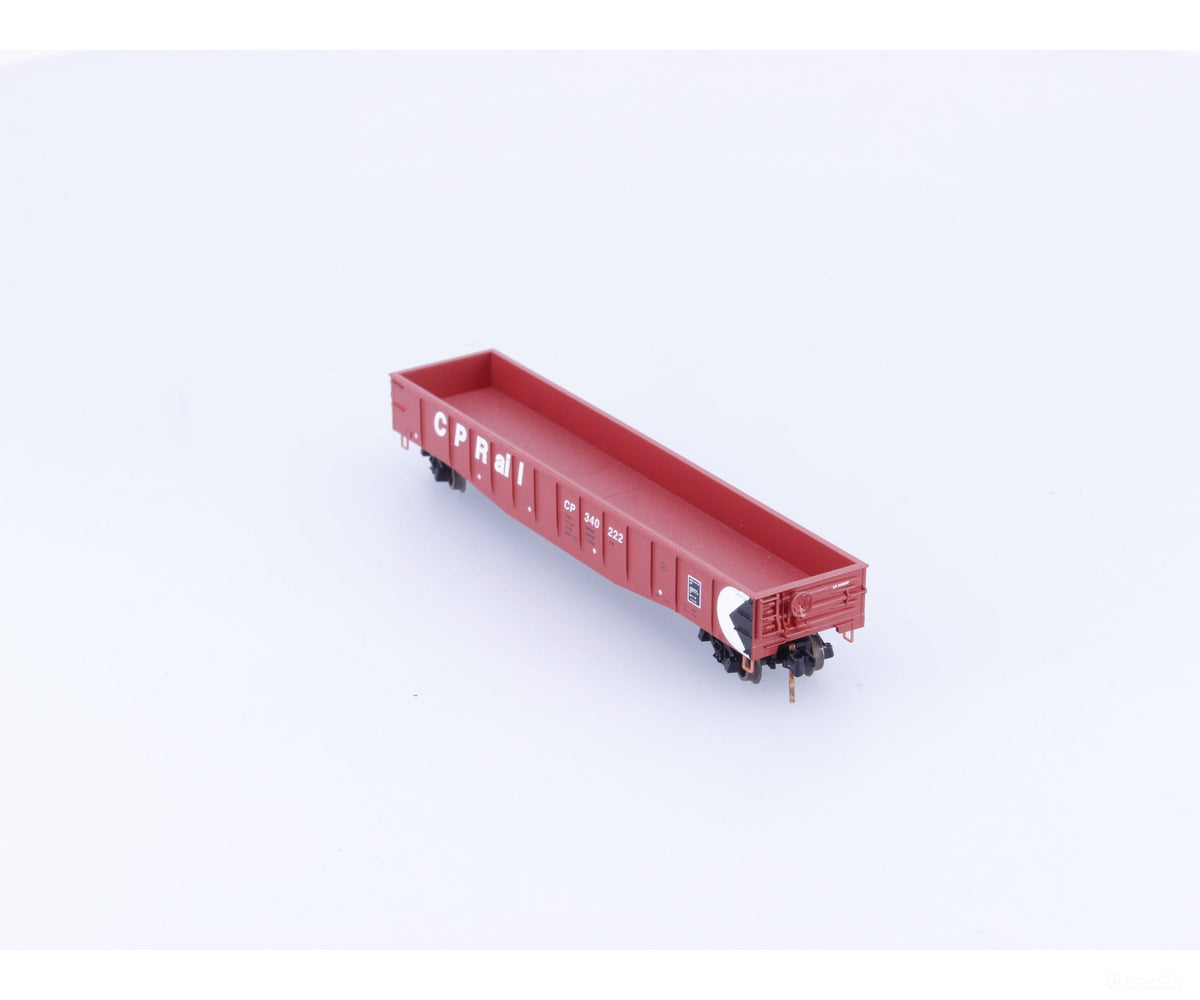Micro Trains 105110 N 50’ Steel Side Fixed End Gondola Canadian Pacific (CP) 340222 (#3) - Freight Cars