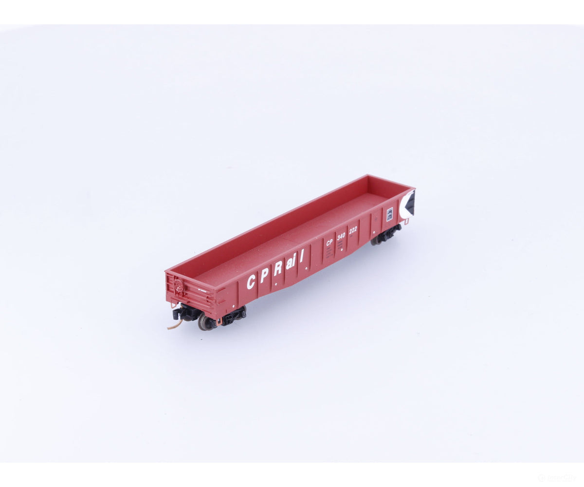 Micro Trains 105110 N 50’ Steel Side Fixed End Gondola Canadian Pacific (CP) 340222 - Freight Cars