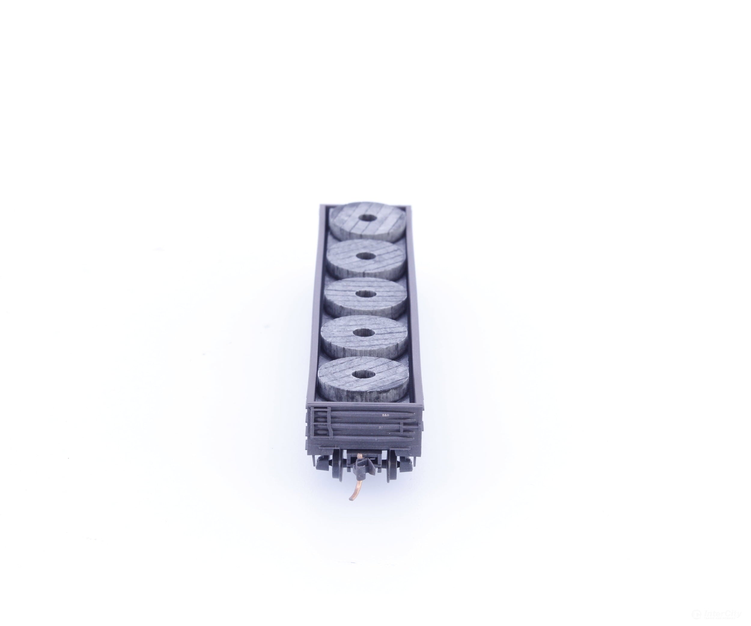 Micro Trains 10544030 N 50’ 14 Panel Steel Side Fixed End Gondola with Load Factory Weathered Baltimore and Ohio (BO)