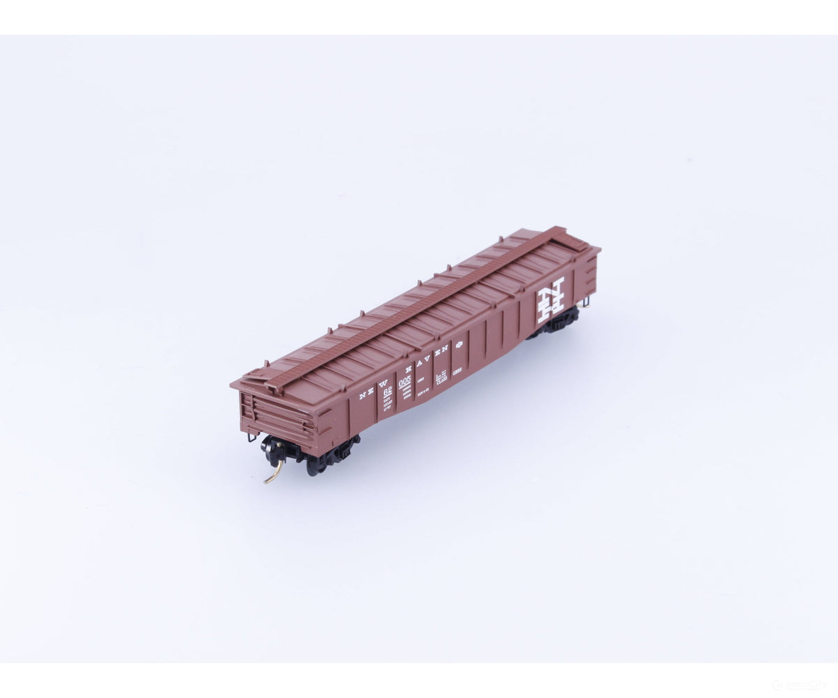Micro Trains 106010 N 50’ Fixed End Gondola w Low Cover New York New Haven and Hartford Railroad (NH) 62005 - Freight