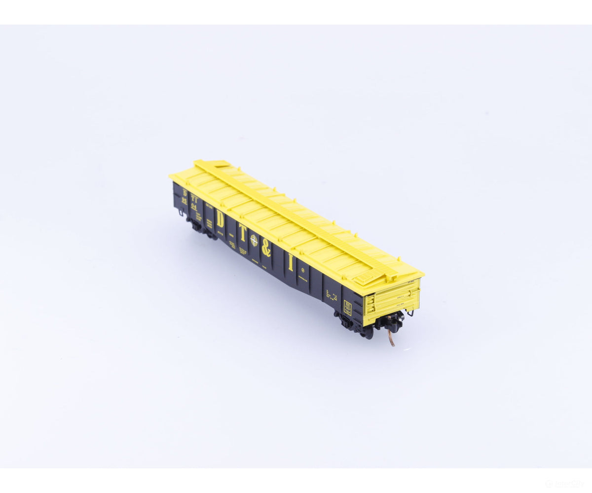 Micro Trains 106050 N 50’ Fixed End Gondola w Low Cover Detroit Toledo and Ironton (DTI) 9504 - Freight Cars