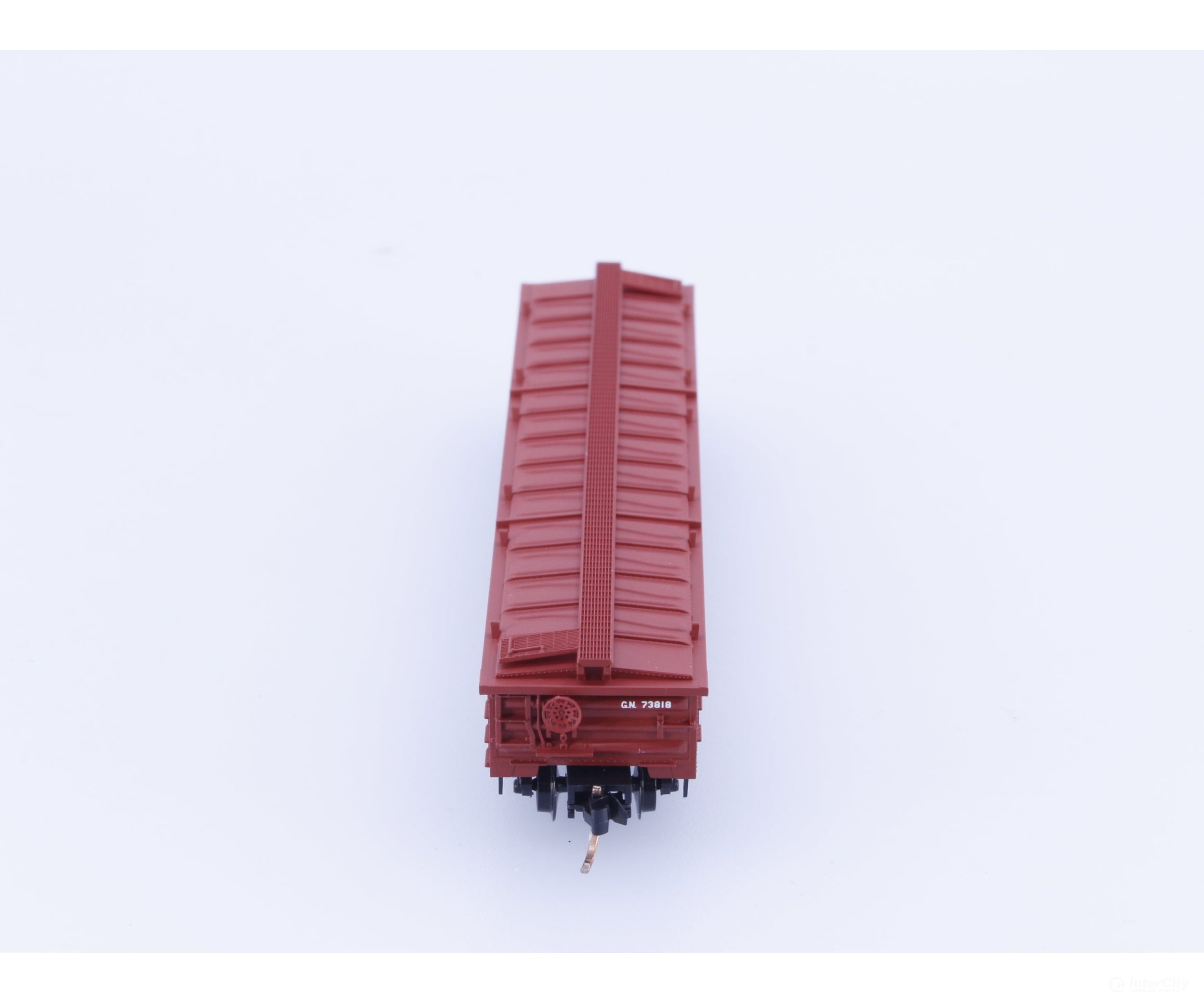 Micro Trains 106210 N 50’ 15 Panel Steel Side Fixed End Low Cover Gondola #2 Great Northern (GN) 73818 Freight Cars