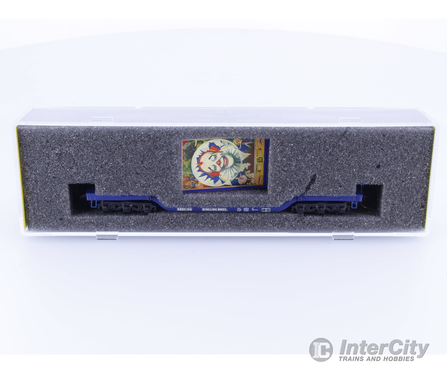 Micro Trains 10900161 N Heavyweight Depressed Center Flatcar Ringling Bros. and Barnum & Bailey (RBBX) 106 Freight Cars