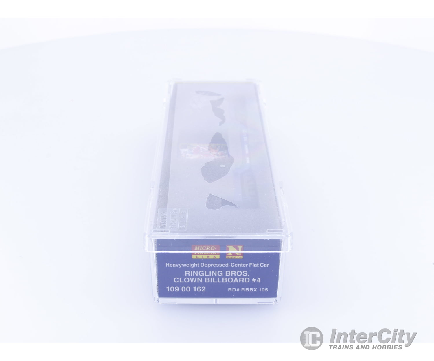 Micro Trains 10900162 N Heavyweight Depressed Center Flatcar Ringling Bros. and Barnum & Bailey (RBBX) 105 Freight Cars