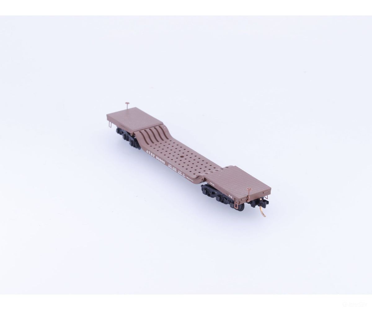 Micro Trains 109040 N Heavy Duty Depressed Center Flat Car #10 Atchison Topeka and Santa Fe (ATSF) 90000 - Freight Cars