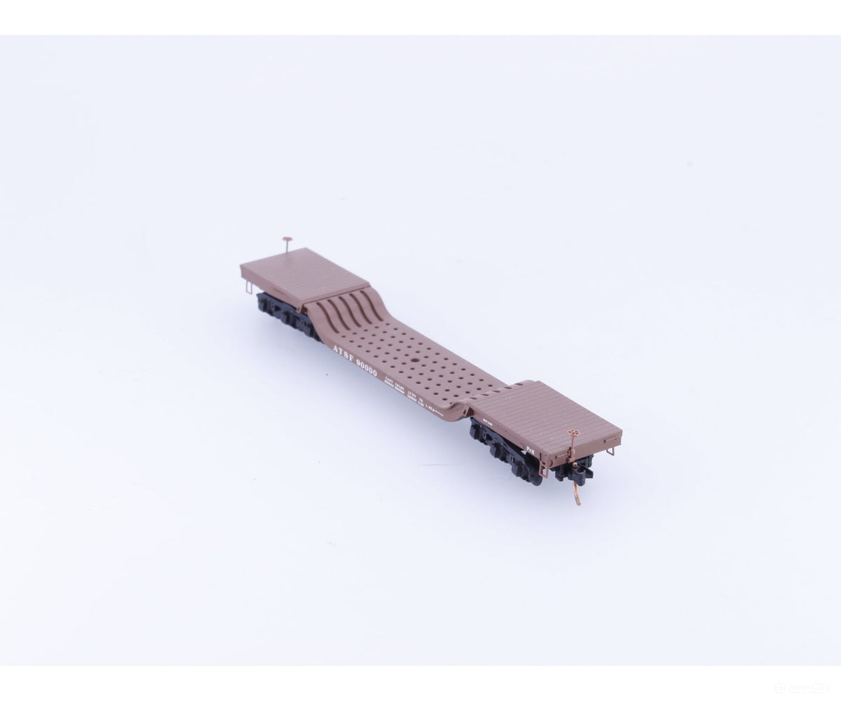 Micro Trains 109040 N Heavy Duty Depressed Center Flat Car #13 Atchison Topeka and Santa Fe (ATSF) 90000 - Freight Cars