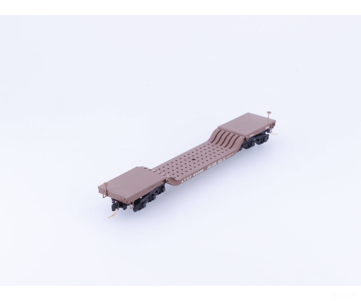 Micro Trains 109040 N Heavy Duty Depressed Center Flat Car #13 Atchison Topeka and Santa Fe (ATSF) 90000 - Freight Cars