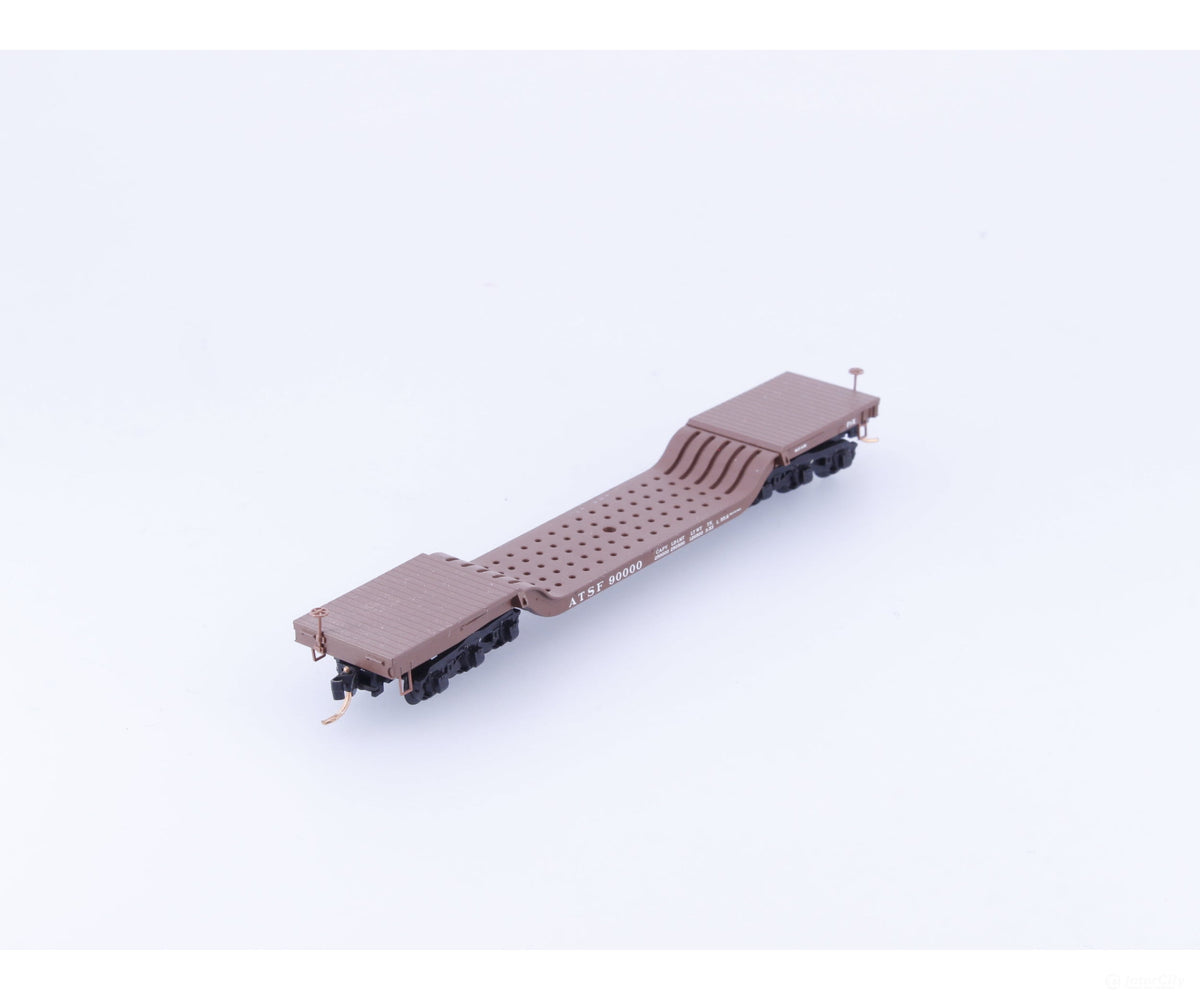 Micro Trains 109040 N Heavy Duty Depressed Center Flat Car #14 Atchison Topeka and Santa Fe (ATSF) 90000 - Freight Cars