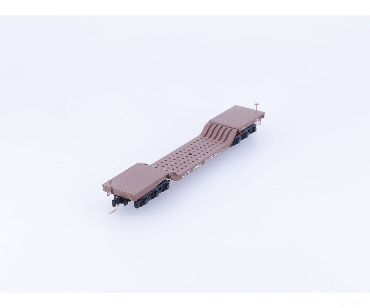 Micro Trains 109040 N Heavy Duty Depressed Center Flat Car #15 Atchison Topeka and Santa Fe (ATSF) 90000 - Freight Cars