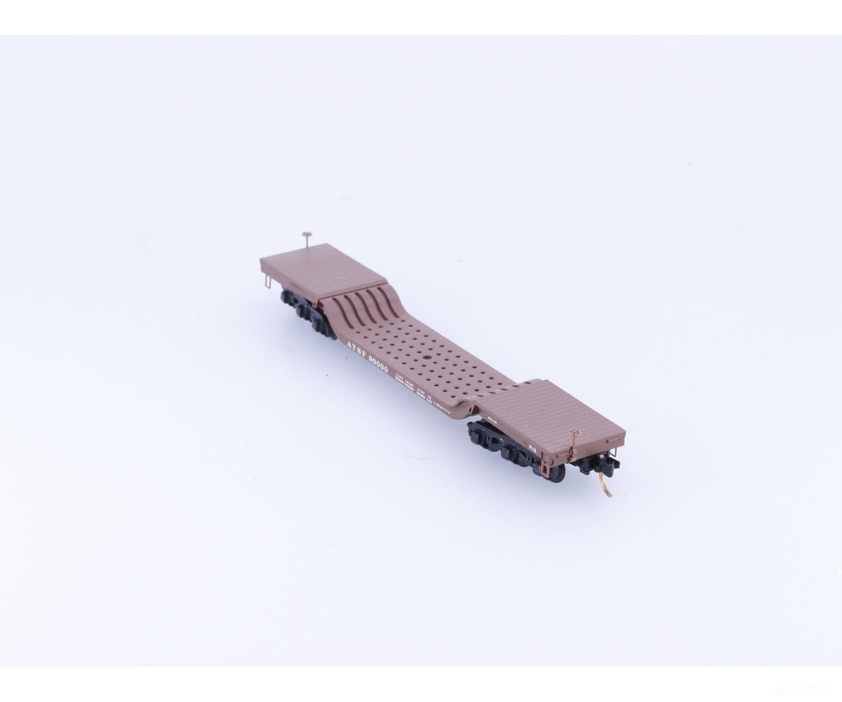 Micro Trains 109040 N Heavy Duty Depressed Center Flat Car #18 Atchison Topeka and Santa Fe (ATSF) 90000 - Freight Cars