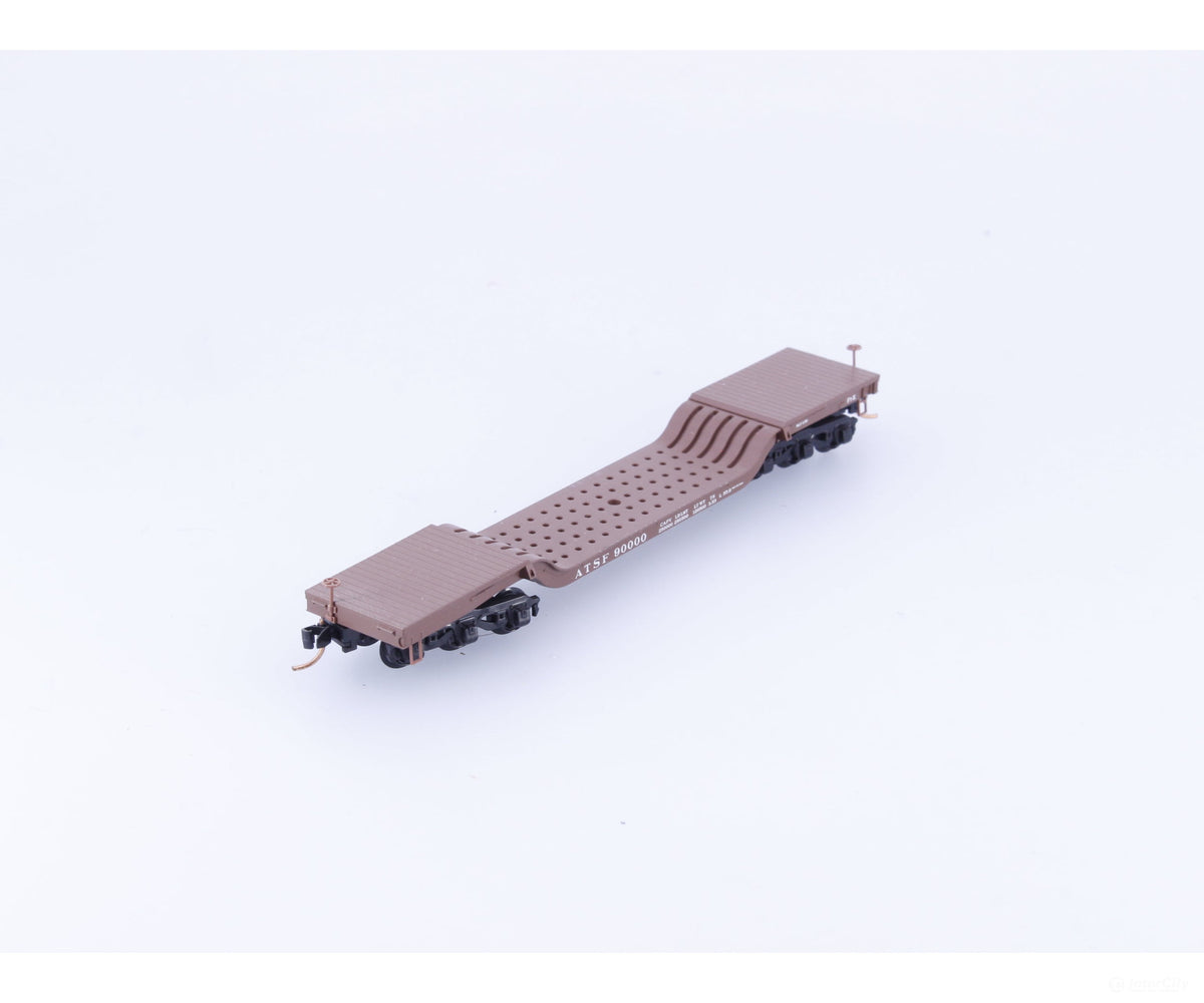 Micro Trains 109040 N Heavy Duty Depressed Center Flat Car #9 Atchison Topeka and Santa Fe (ATSF) 90000 - Freight Cars