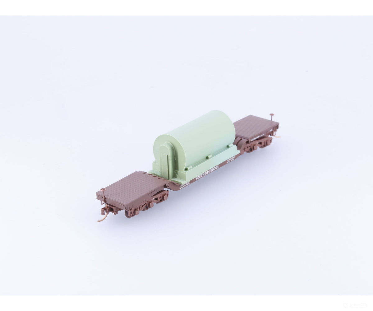 Micro Trains 109230 N Heavyweight Depressed Center Flatcar with Load #4 Southern Railway (SOU) 50003 - Freight Cars