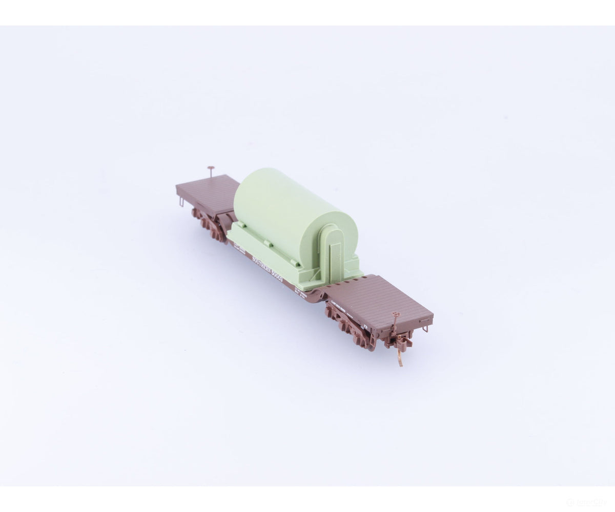 Micro Trains 109230 N Heavyweight Depressed Center Flatcar with Load #5 Southern Railway (SOU) 50003 - Freight Cars