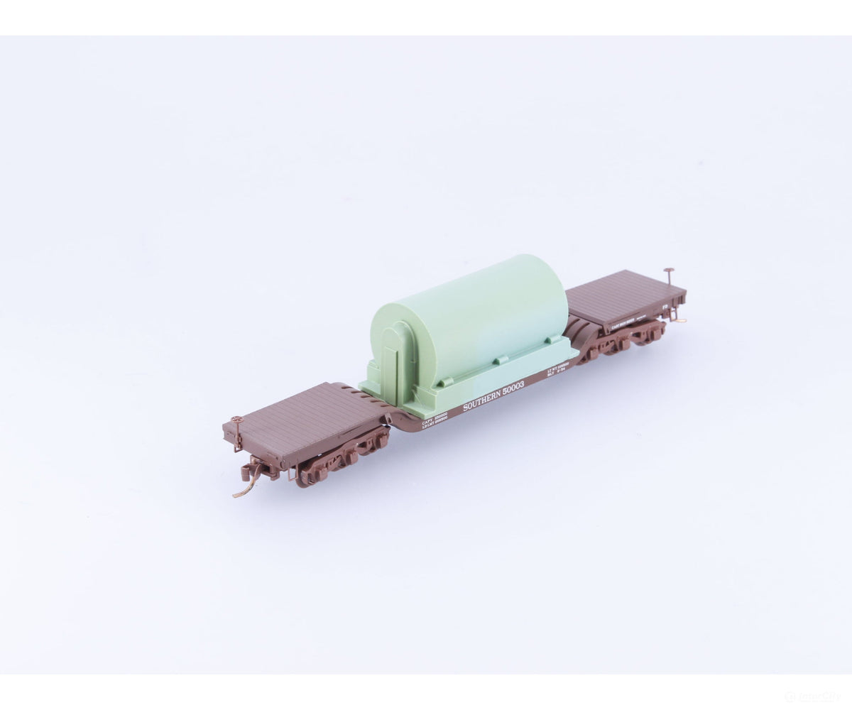 Micro Trains 109230 N Heavyweight Depressed Center Flatcar with Load #6 Southern Railway (SOU) 50003 - Freight Cars