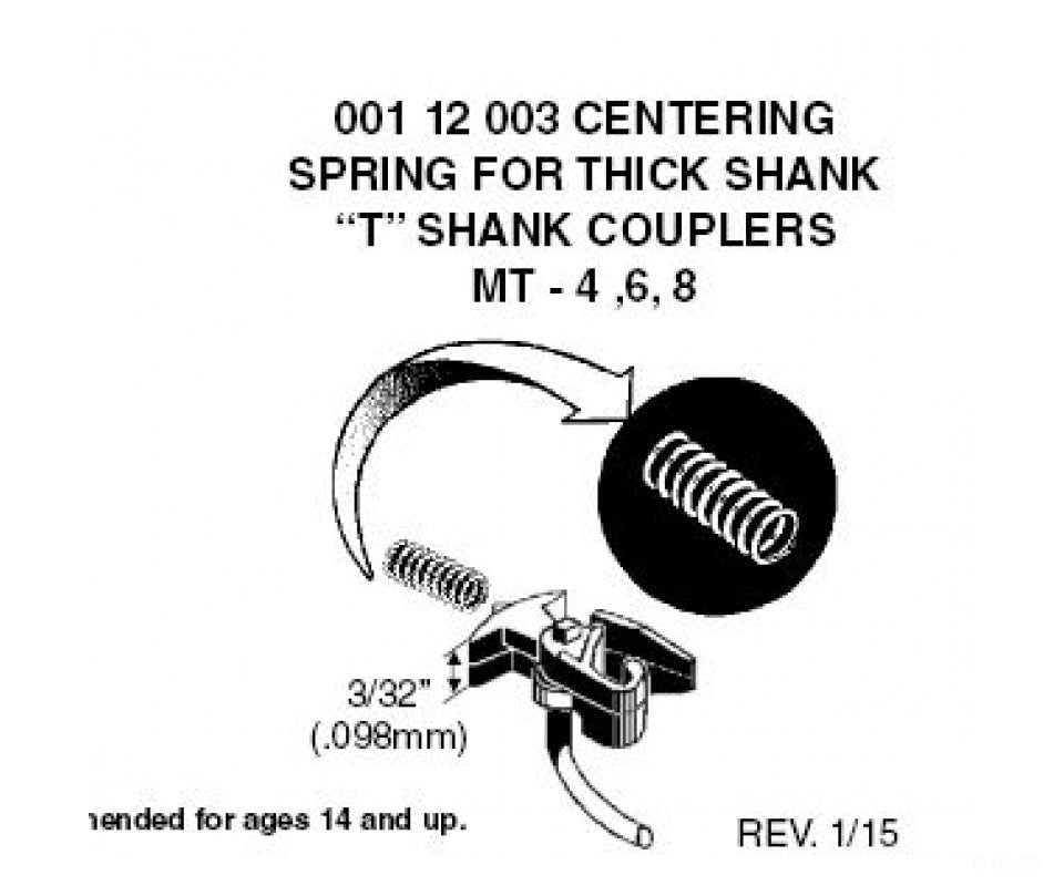 Micro Trains 112003 Centering Springs - For 3/32 Or .098 Thick T Shank Couplers Pkg(12) & Trucks