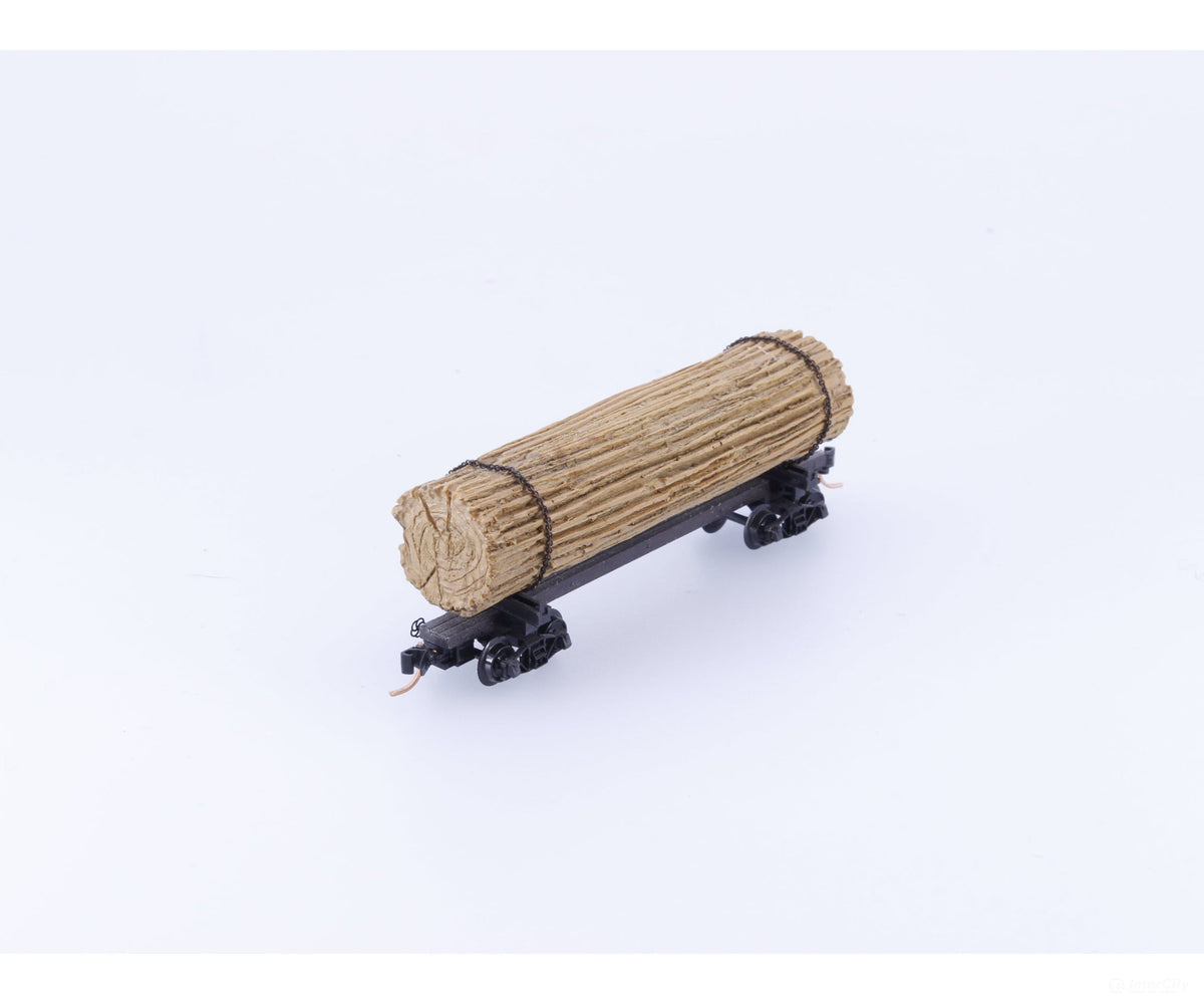 Micro Trains 113030 N 40’ Skeleton Log Car w/ Large Log #2 Unlettered 113030 - Freight Cars