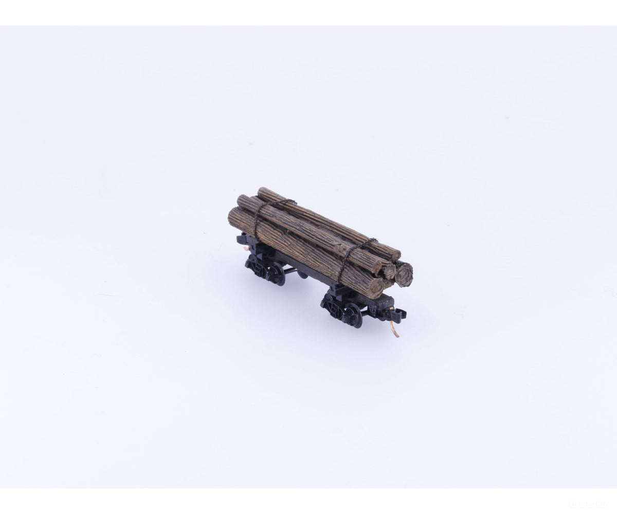 Micro Trains 113510 N 30’ Skeleton Log Car w/ Logs #8 Unlettered 113510 - Freight Cars