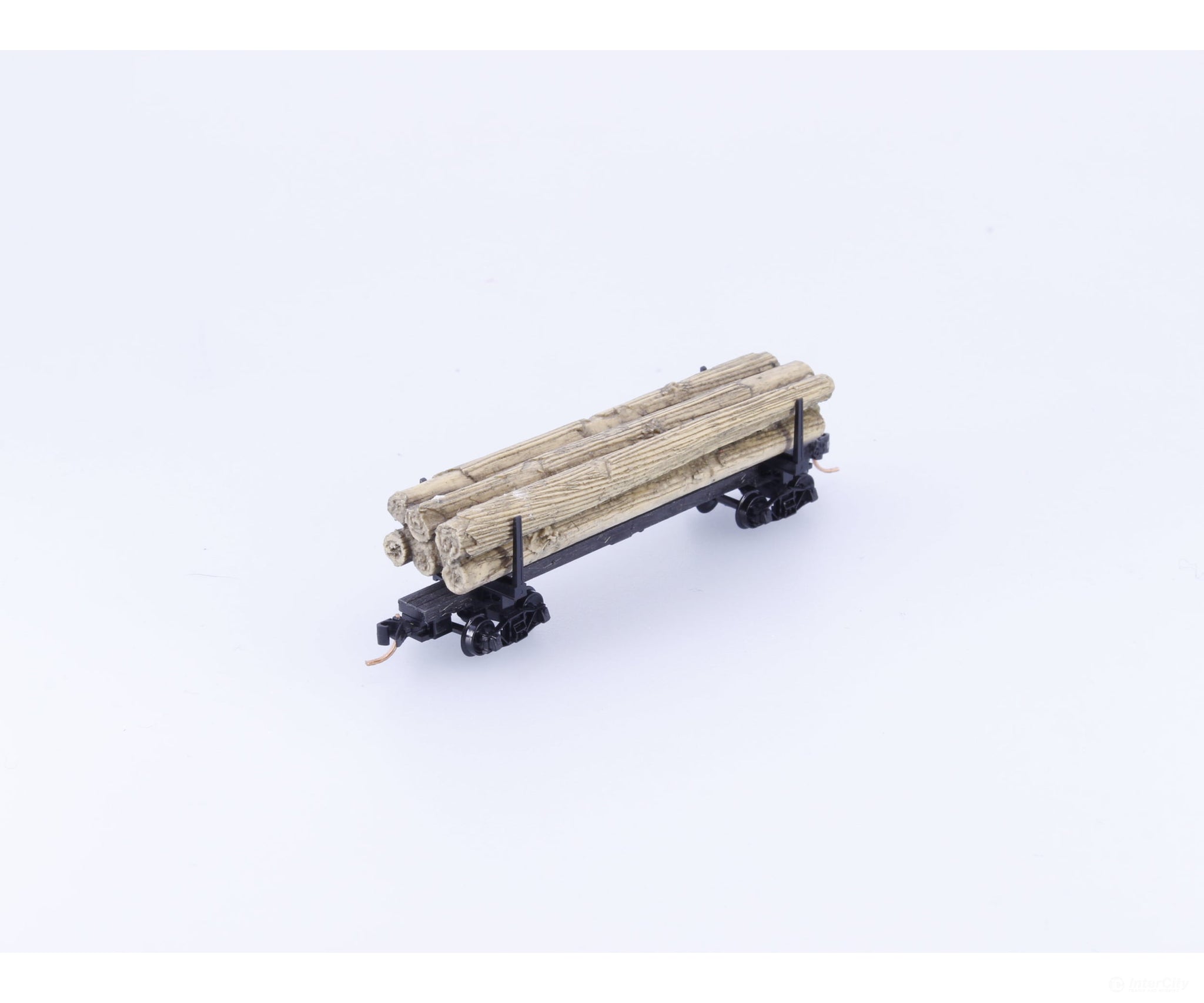 Micro Trains 11400040 N 40’ Skeleton Log Car w/ Log Load #1 Unlettered 114 00 040 - Freight Cars