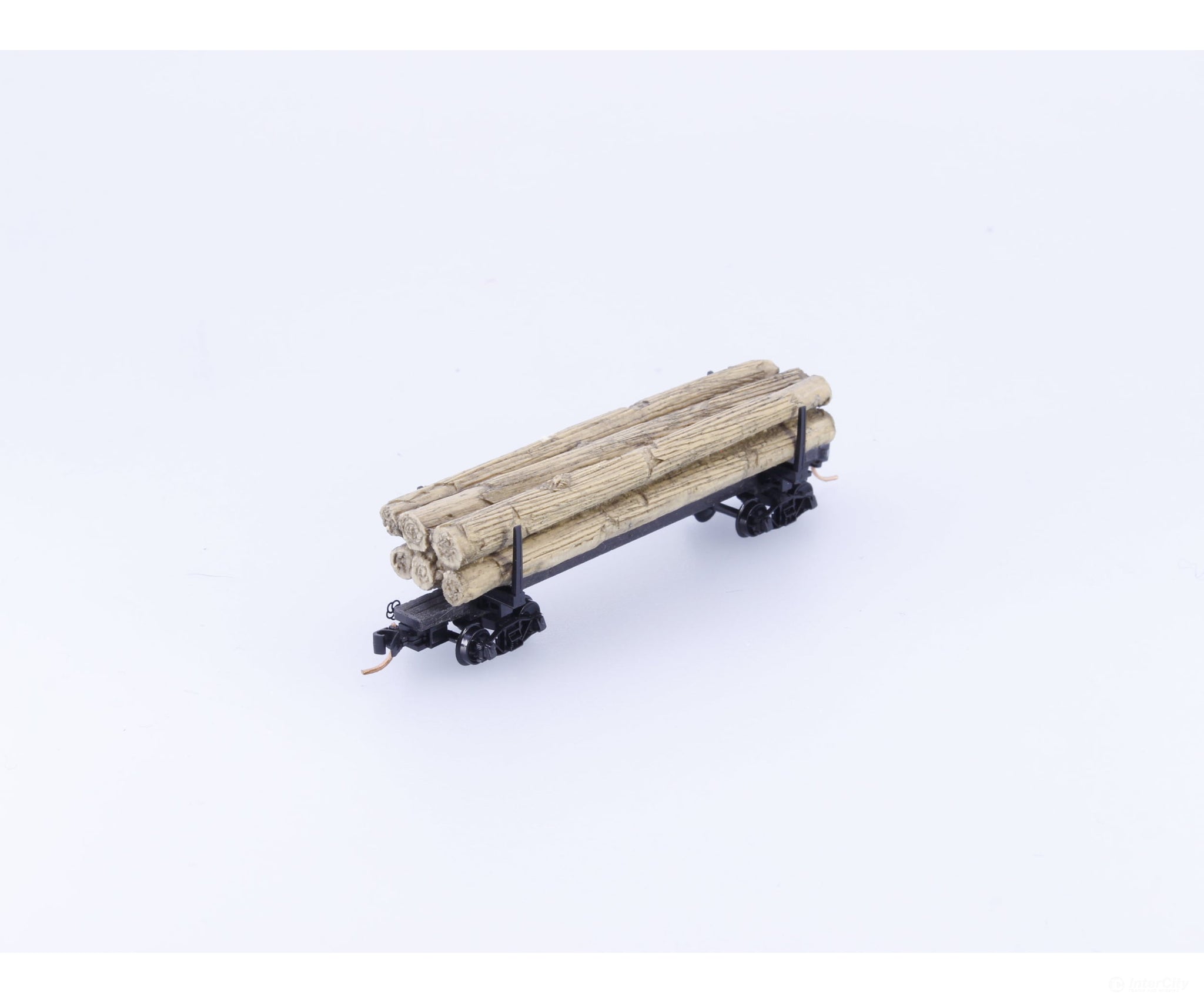 Micro Trains 11400040 N 40’ Skeleton Log Car w/ Log Load #3 Unlettered 114 00 040 - Freight Cars