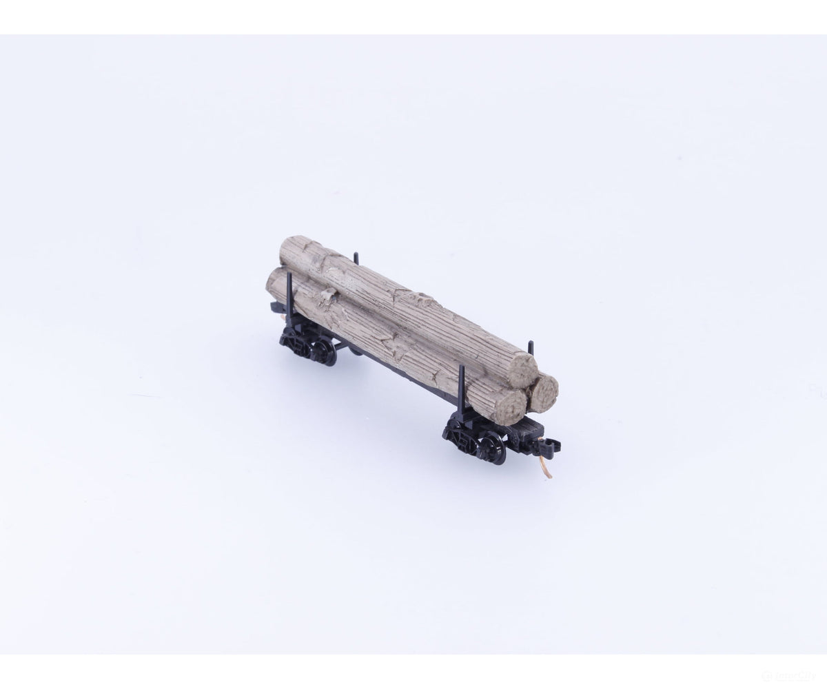 Micro Trains 11400050 N 40’ Skeleton Log Car w/ Log Load #1 Unlettered 114 00 050 - Freight Cars