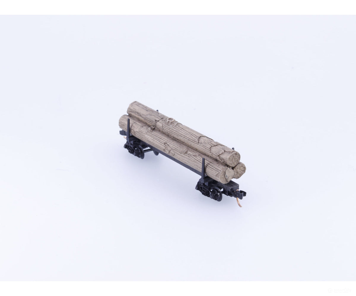 Micro Trains 11400050 N 40’ Skeleton Log Car w/ Log Load #3 Unlettered 114 00 050 - Freight Cars