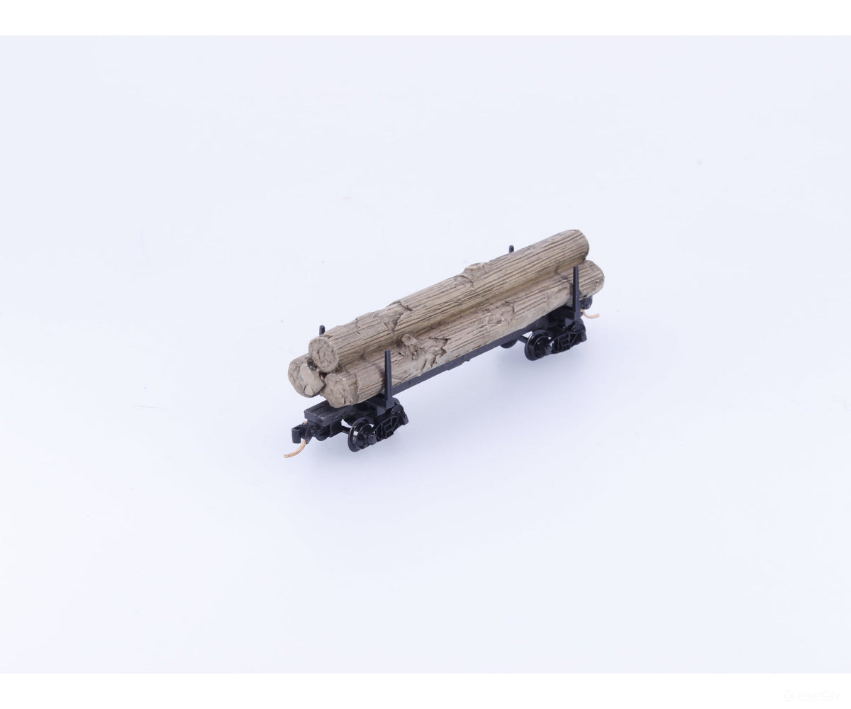 Micro Trains 11400050 N 40’ Skeleton Log Car w/ Log Load #3 Unlettered 114 00 050 - Freight Cars