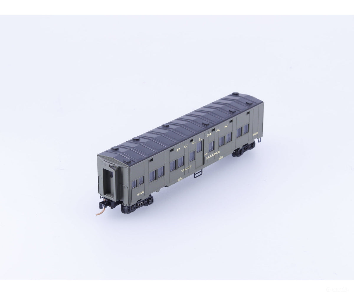 Micro Trains 116019.3 N 50’ Troop Sleeper Car US Office of Defence 9426 - Freight Cars