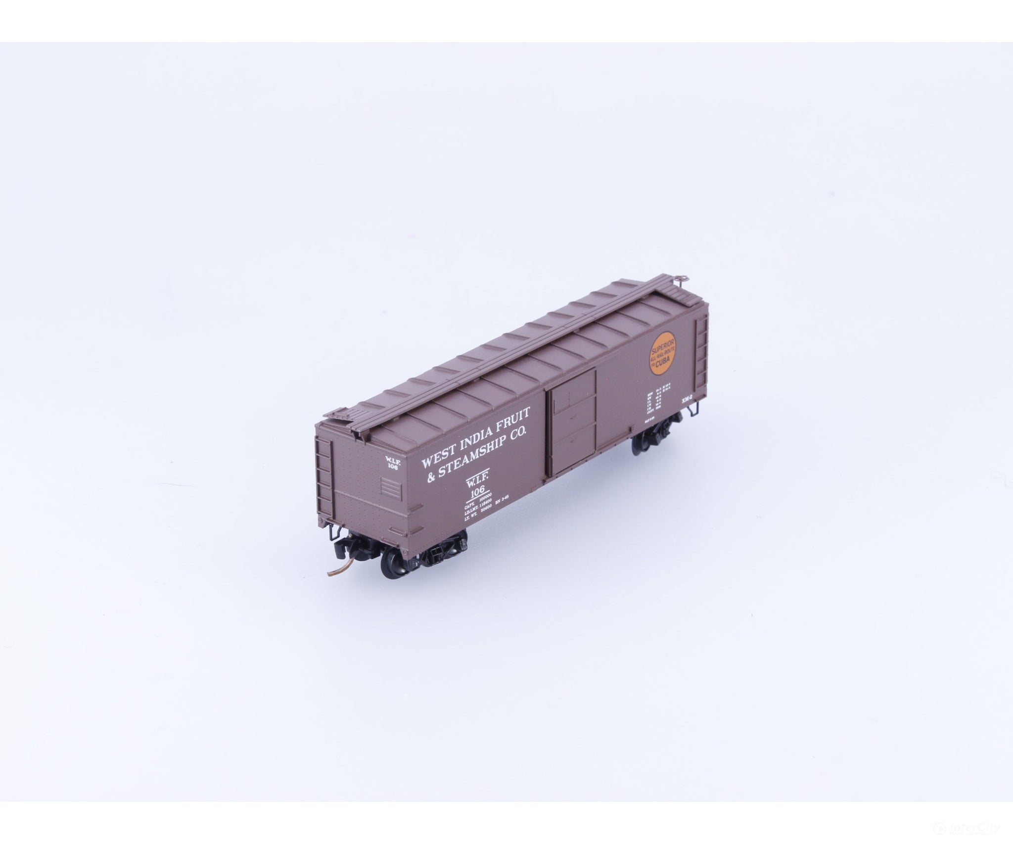 Micro Trains 120510 N Boxcar 40’ USRA Steel Rebuilt West India Fruit WIF 106 - Freight Cars