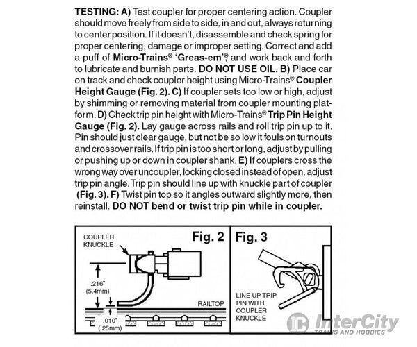 Micro Trains 130005 Locomotive Coupler Conversion Kits - Life-Like/Ahm 0-6-0T Saddle Tank Switcher