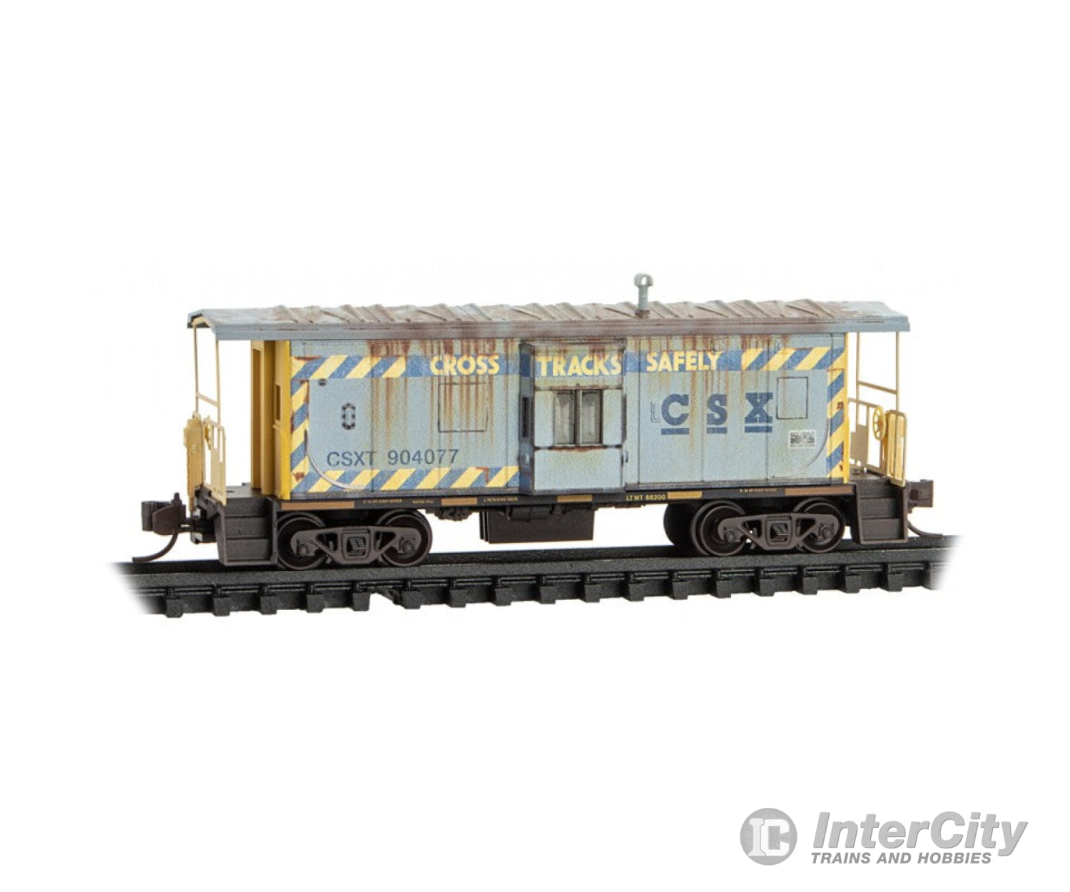 Micro Trains 13044211 Micro-Trains N Csx 31 Bay Window Caboose Weatherd Freight Cars