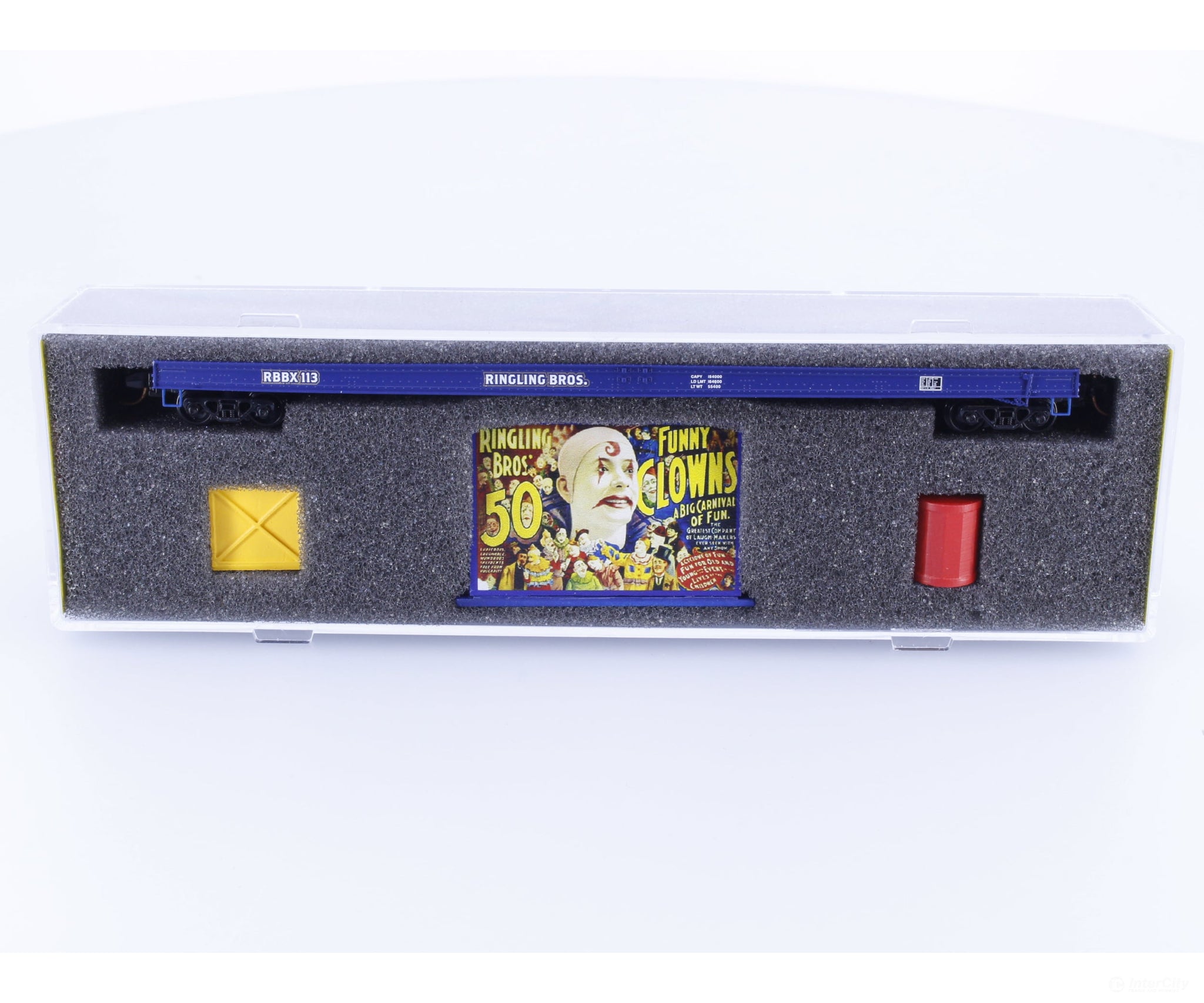 Micro Trains 13900261 N 70’ Warren Circus Flatcar Ringling Bros. and Barnum & Bailey (RBBX) 113 Freight Cars