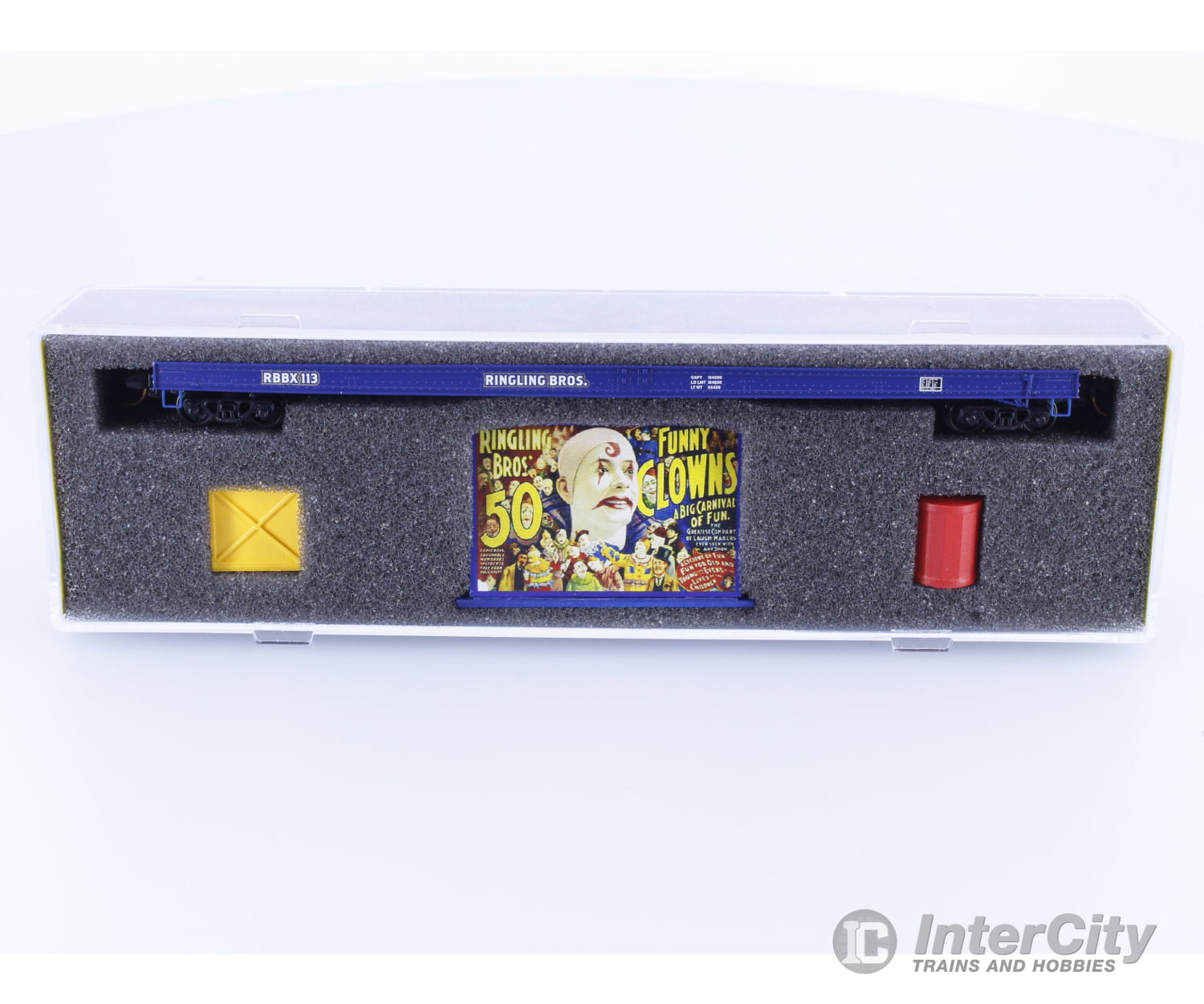 Micro Trains 13900261 N 70’ Warren Circus Flatcar Ringling Bros. and Barnum & Bailey (RBBX) 113 Freight Cars