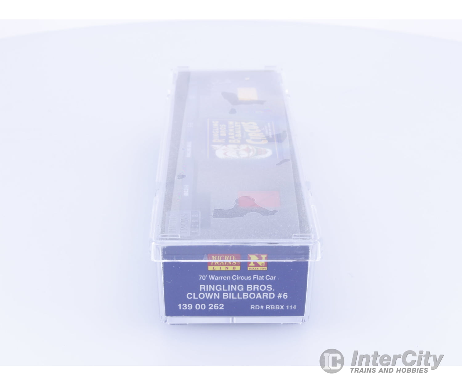 Micro Trains 13900262 N 70’ Warren Circus Flatcar Ringling Bros. and Barnum & Bailey (RBBX) 114 Freight Cars