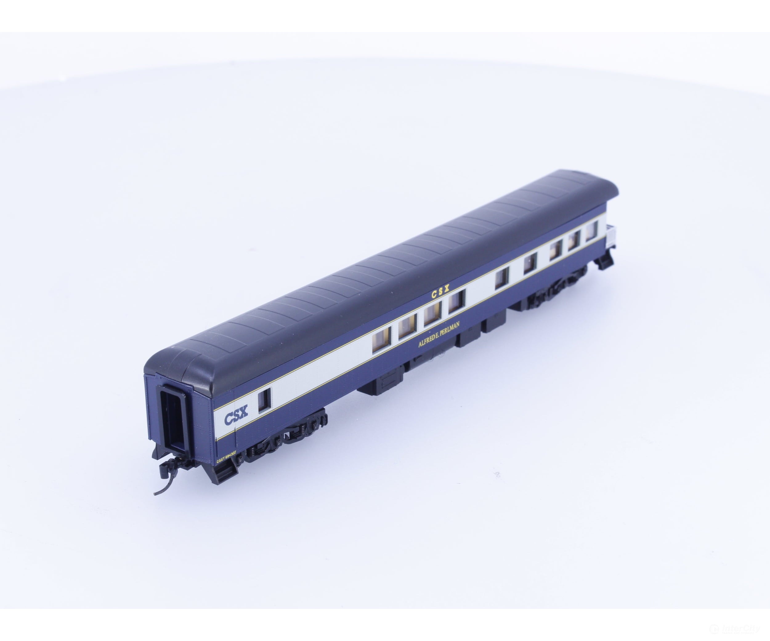 Micro Trains 14400850 N Heavyweight Modernized Business Car with Balloon Roof Alfred E Perlman CSX (CSX) 994307