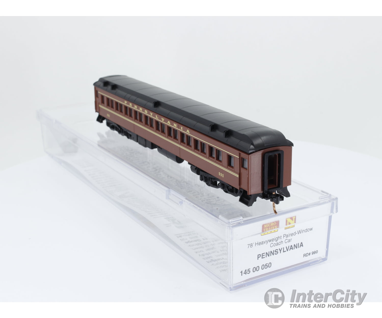 Micro Trains 145 00 050 N Pennsylvania 78’ Heavyweight Paired-Window Coach Passenger Car (Prr)