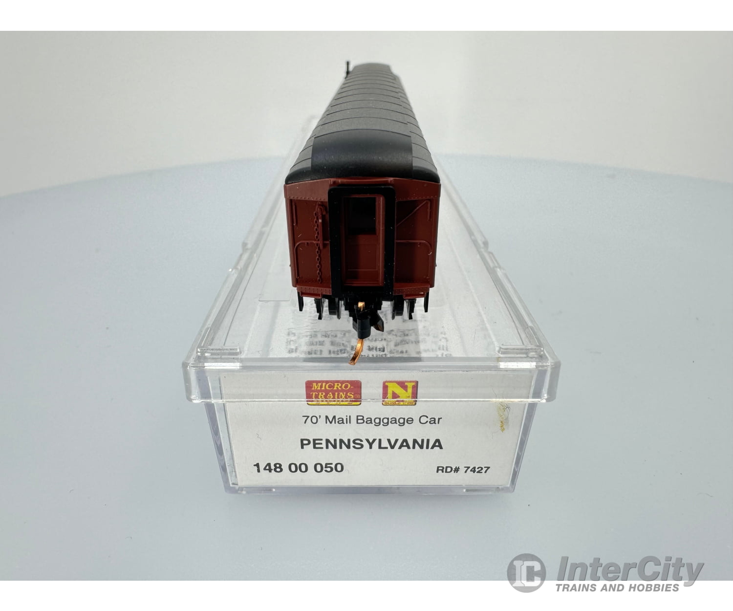 Micro Trains 148 00 050 N 70’ Mail/Baggage Car Pennsylvania (Prr) 7427 Passenger Cars