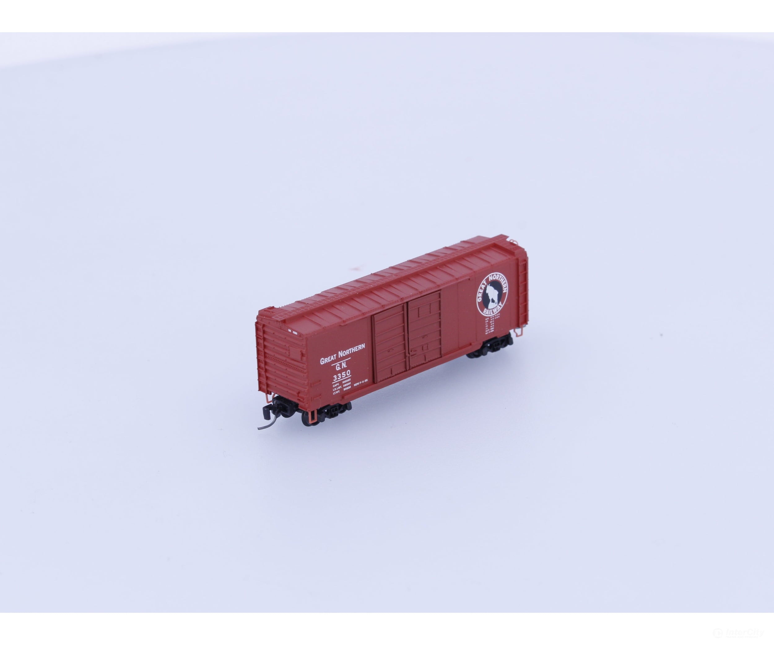 Micro Trains 14802-2 Z 40’ Standard Box Car Double Doors Great Northern (GN) 3350 Freight Cars