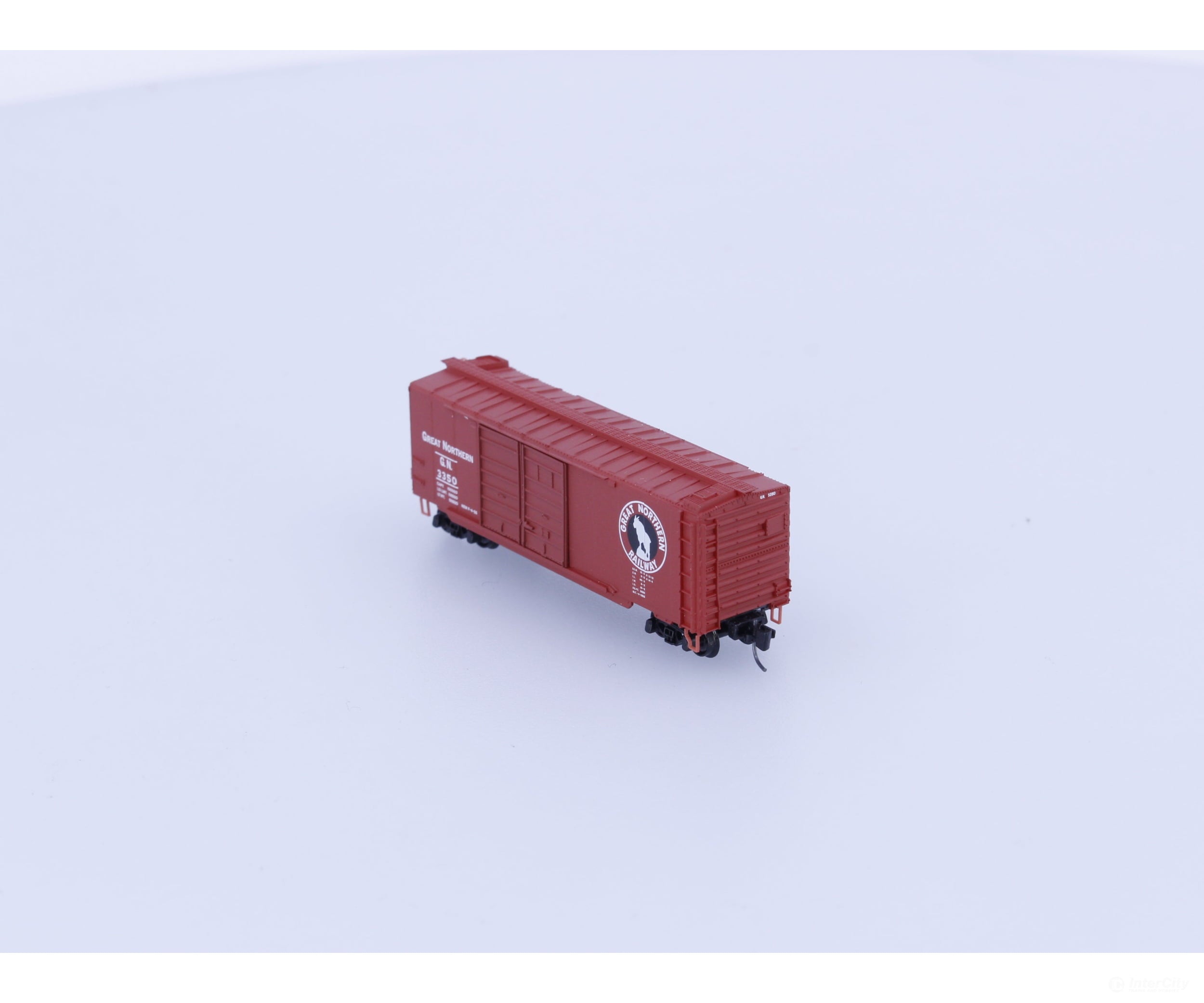 Micro Trains 14802-2 Z 40’ Standard Box Car Double Doors Great Northern (GN) 3350 Freight Cars