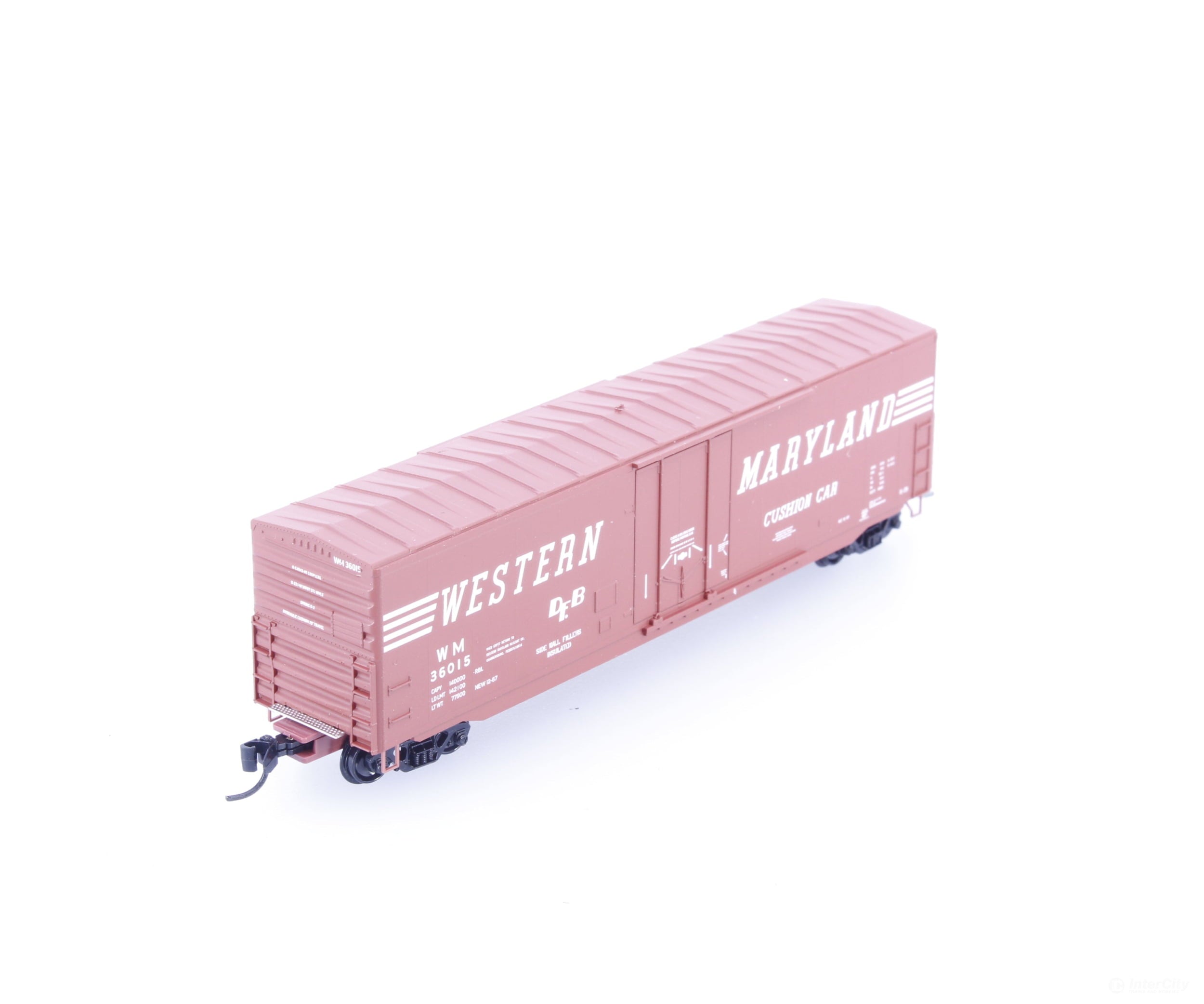 Micro Trains 18100350 N 50’ Single Plug Door Boxcar Western Maryland (WM) 36015 - Freight Cars