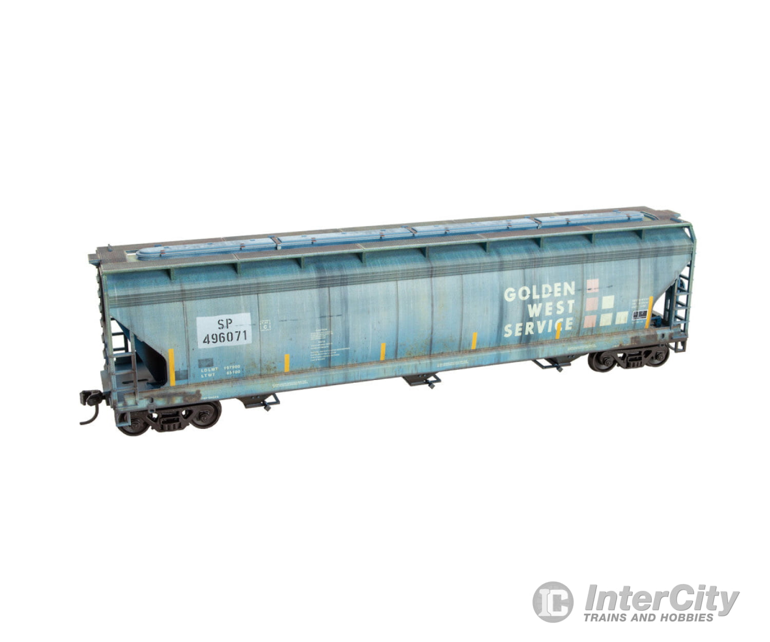 Micro Trains 2000-002 Ho Scale Grit N’ Grime Series - Up/Ex-Sp/Ex-Gws Weathered Hopper Rd# 496071