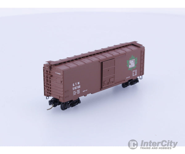 Micro Trains 20010 N Boxcar 40’ PS-1 Grand Trunk Western Railroad (GTW) 516768 Freight Cars