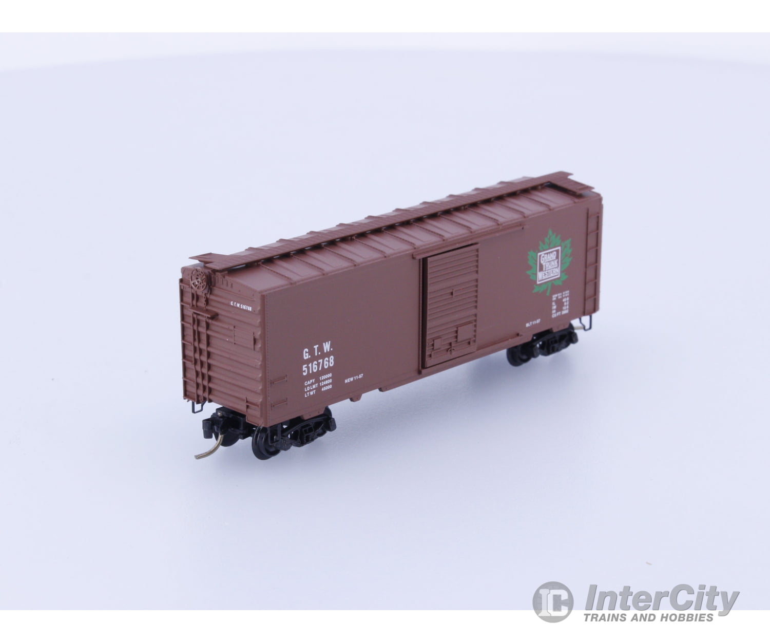 Micro Trains 20010 N Boxcar 40’ PS-1 Grand Trunk Western Railroad (GTW) 516768 Freight Cars